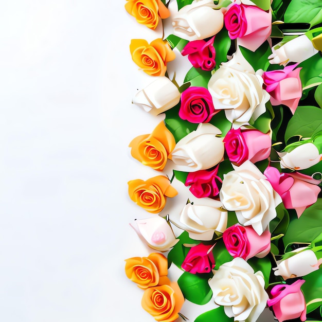 Een minimale bloemen achtergrond perzikkleuren achtergrond bloemen