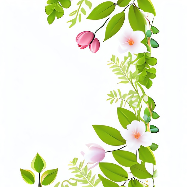 Een minimale bloemen achtergrond perzikkleuren bloementhema