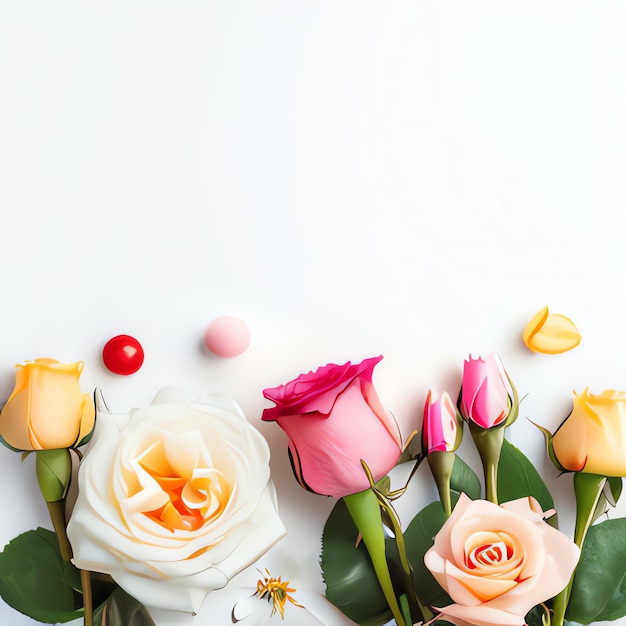 Een minimale bloemenbloemen achtergrond perzikkleuren botanisch