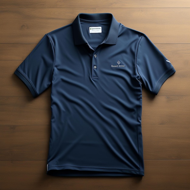 Een minimalistisch polo shirt mock-up
