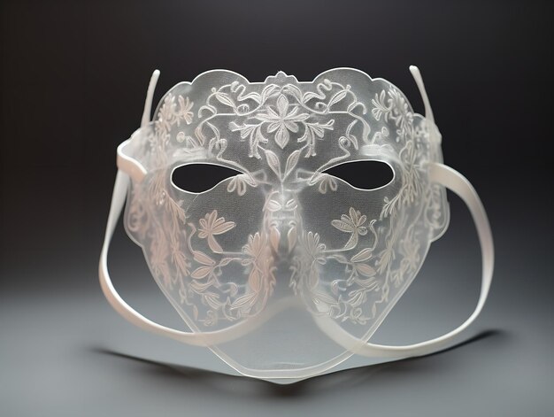 Foto een mock-up van een beschermend gezichtsmasker voor gezondheid en veiligheid gegenereerd door ai