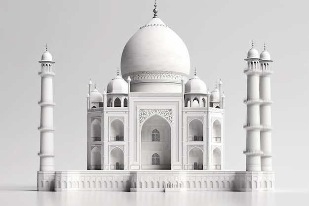 Een model van de Taj Mahal in India