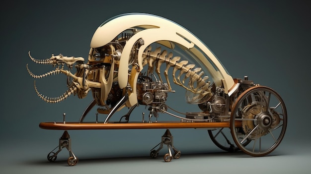een model van een fiets gemaakt door het bedrijf.