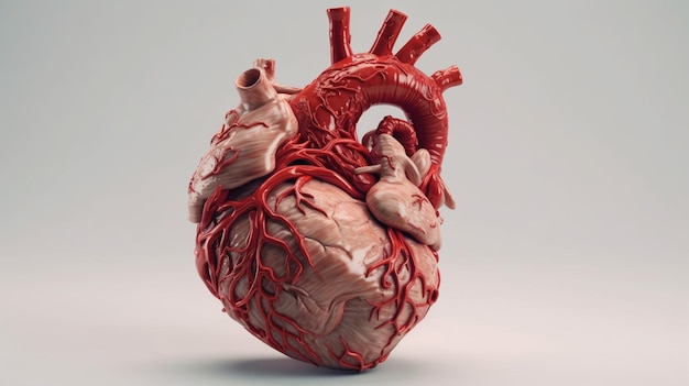 Een model van een menselijk hart