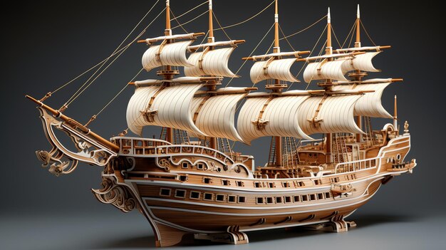 een model van een schip