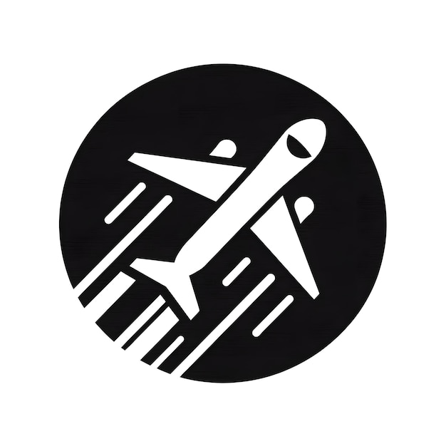 Een modern vliegtuiglogo