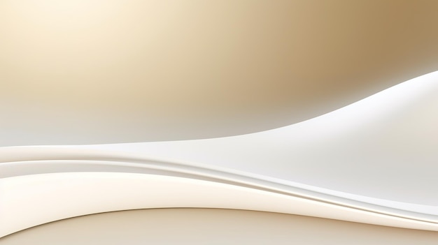 Een moderne en eenvoudige achtergrond met gladde witte gouden bochten