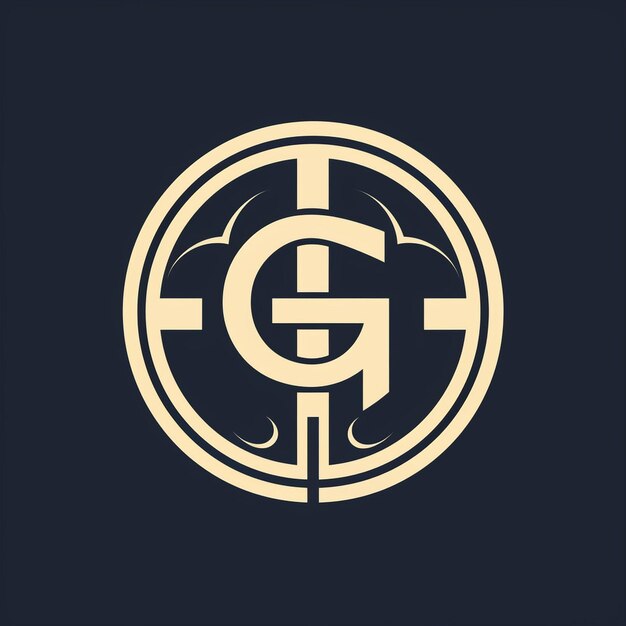 Foto een monogram van het logo van de letter g