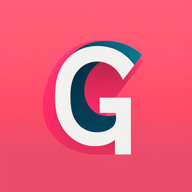 Foto een monogram van het logo van de letter g