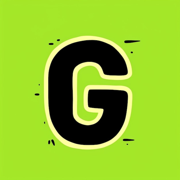 Foto een monogram van het logo van de letter g