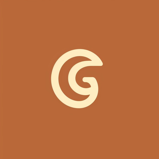 Een monogram van het logo van de letter G