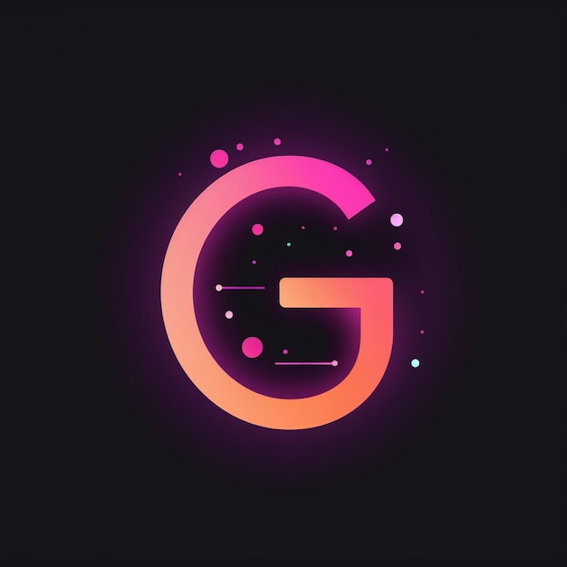 Foto een monogram van het logo van de letter g