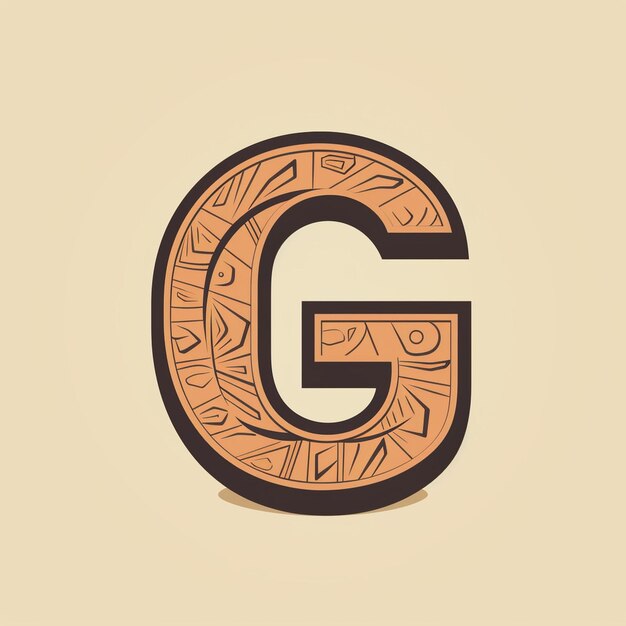 Foto een monogram van het logo van de letter g