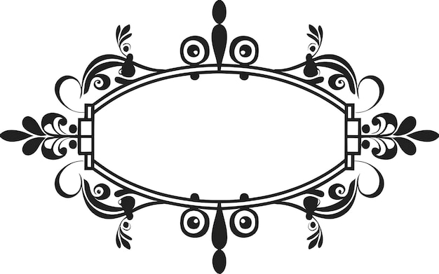 Een mooi decoratief frame met een bloemenontwerp erop