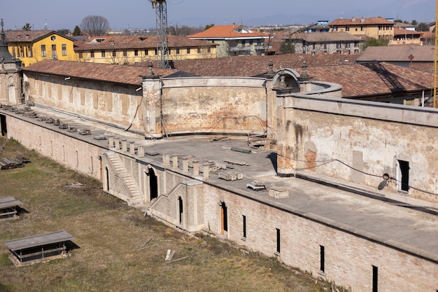 Een mooi oud antiek gebouw in de stad Italië van Europa