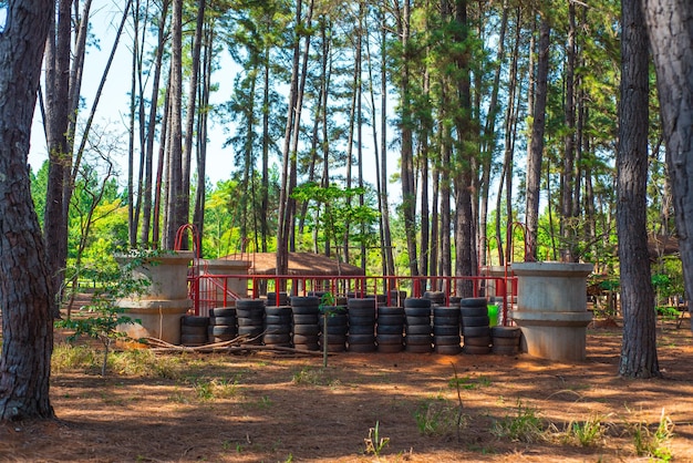 Een mooi uitzicht op de botanische tuin in Brasilia, Brazilië