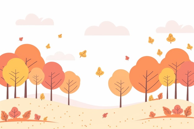 Een mooie herfstillustratie.