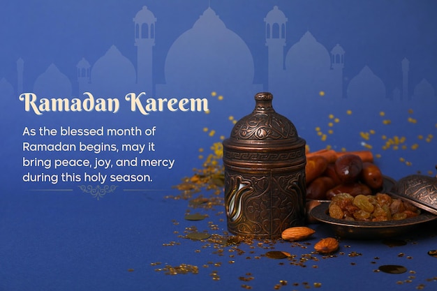 Een mooie kaartje voor de viering van de Ramadan