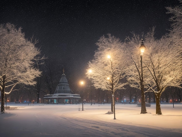 Een mooie winterboom in de ochtend.