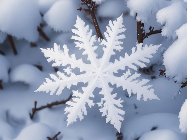 Foto een mooie winterboom in de ochtend.