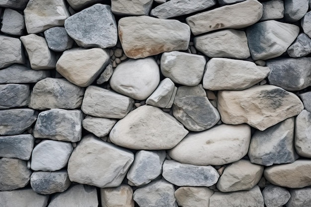 Een muur van stenen die op elkaar zijn gestapeld.