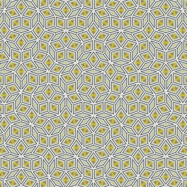 Een naadloos patroon met geometrische vormen.