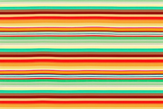 Een naadloos patroon met strepen van rode, oranje, gele, groene en blauwe kleuren.