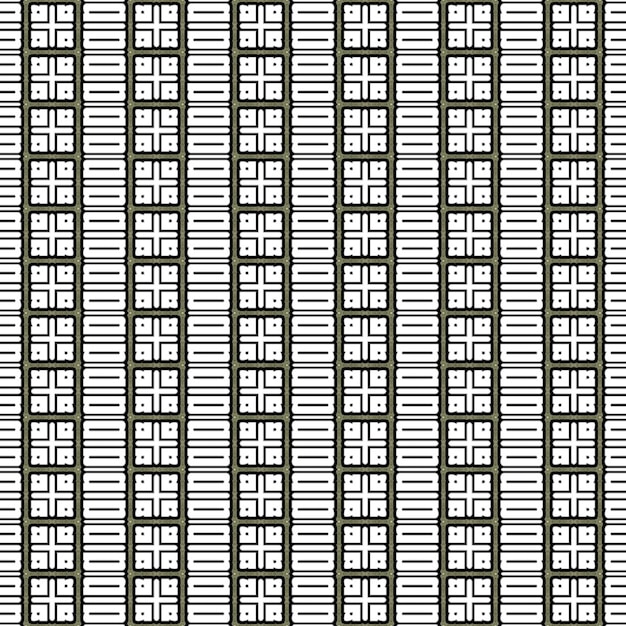 Een naadloos patroon met witte en zwarte vierkanten.