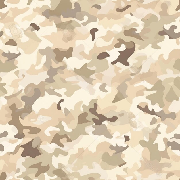 Een naadloos patroon van bruine camouflage.
