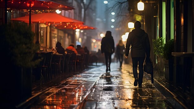 Een nachtelijke wandeling door de straten