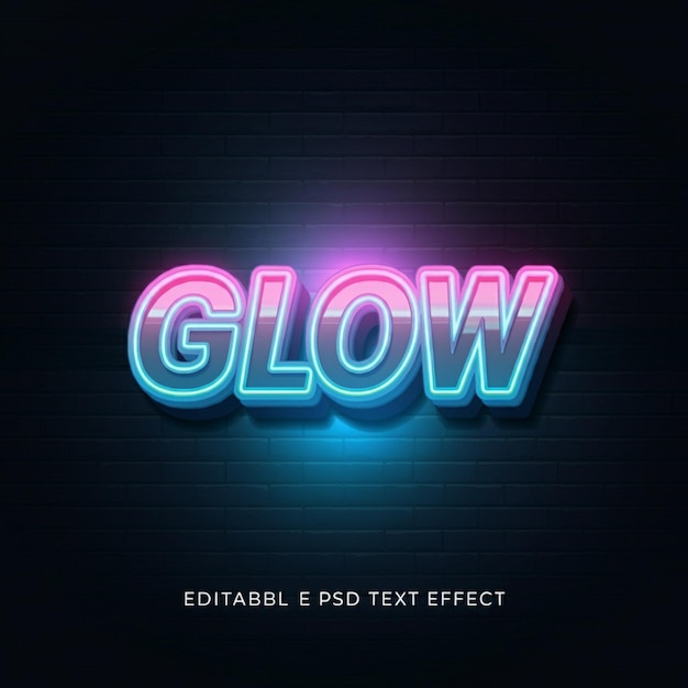 Een neon bord met de tekst: gloei in het blauw.