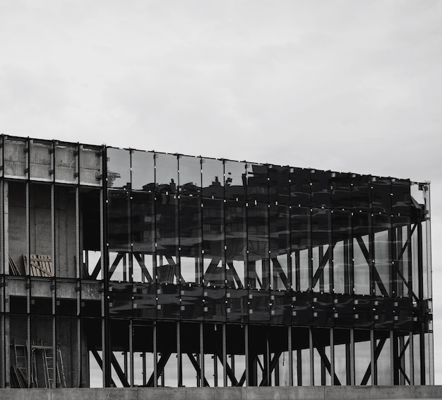 Een nieuw gebouw in aanbouw