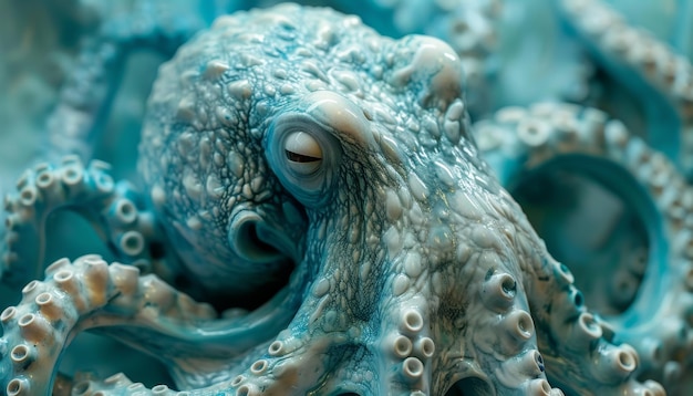 een octopus close-up foto