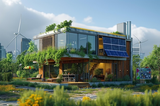 Een offgrid eco-huis in het hart van het centrum.