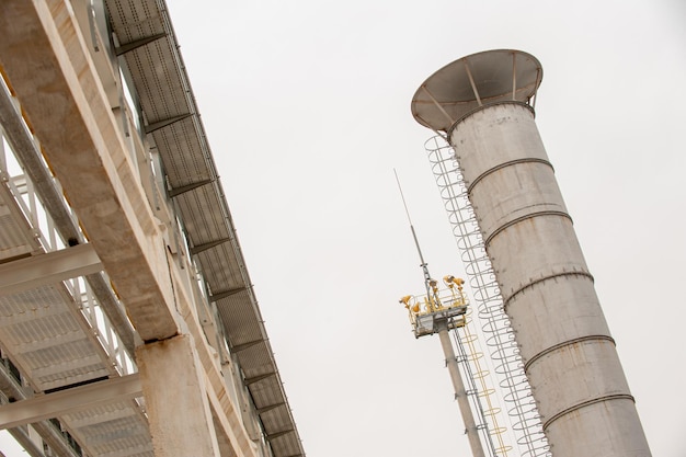 Een olie- en gastechniek en industriële constructie Gasinstallatie