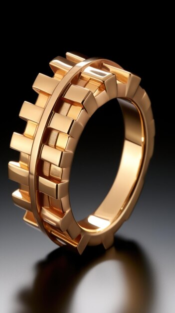 _Een_open_gold_ring_consisting_ UHD-achtergrond