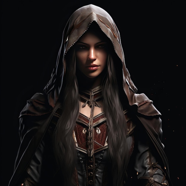 Een opvallend portret van Diablo 4's verleidelijke Lilith in het oude Nun Ro