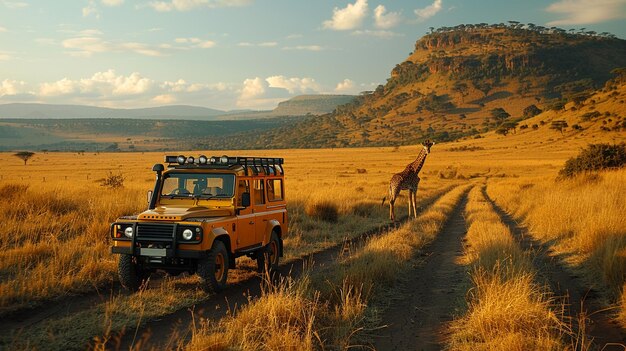 Een opwindend safari avontuur behang