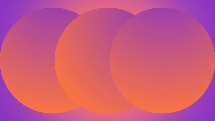 Een oranje en paarse cirkel met het woord "op de bodem".