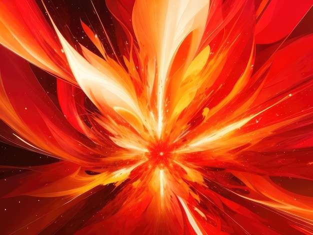 Een oranje explosie abstracte achtergrond