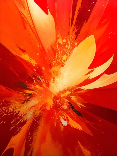 Een oranje explosieve abstracte achtergrond