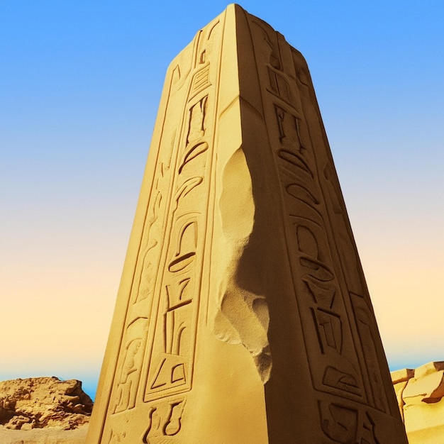 Een oude Egyptische faraonische obelisk