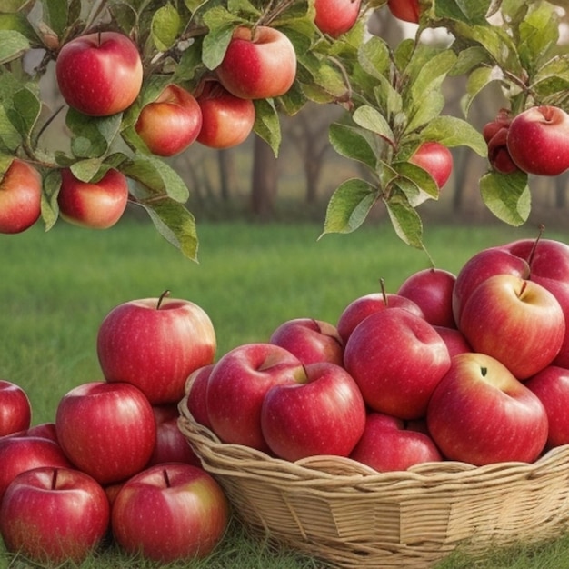 Een overvloedige oogst van appels