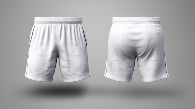 een paar witte shorts voor jou ontwerpt mockup