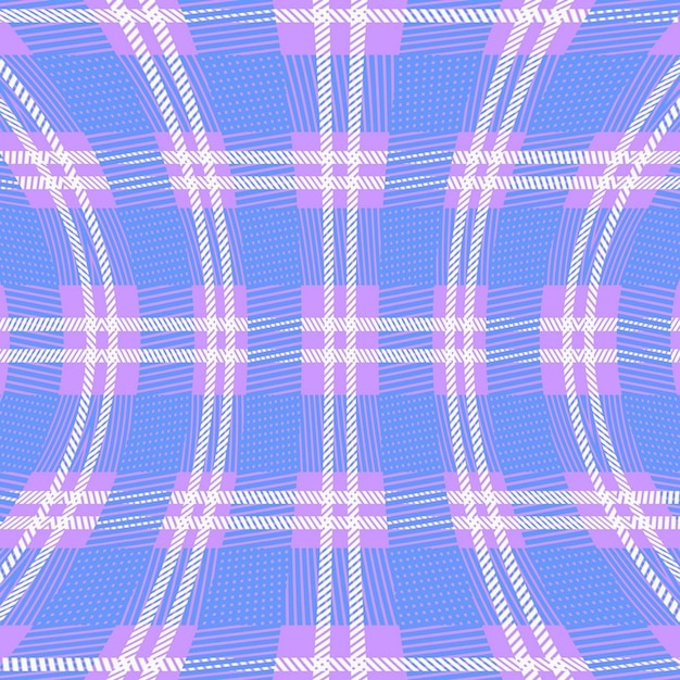 Een paars en wit geruite Schotse wollen stofpatroon met het centrum en de woordliefde op het midden.