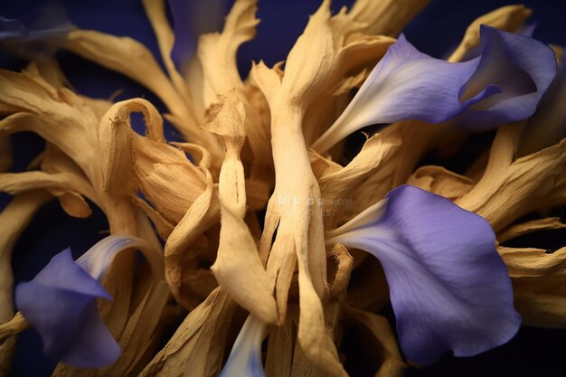 een paarse bloem met een paarse kroonblad die een bloem wordt genoemd