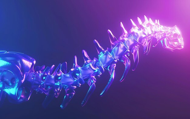 een paarse en blauwe spiraal van een soort object