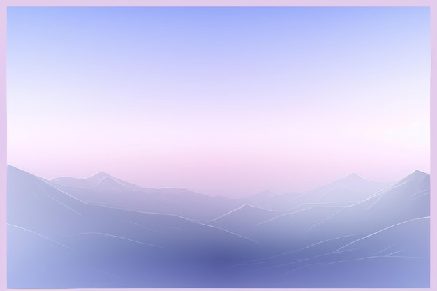 een paarse en roze achtergrond met bergen in de verte