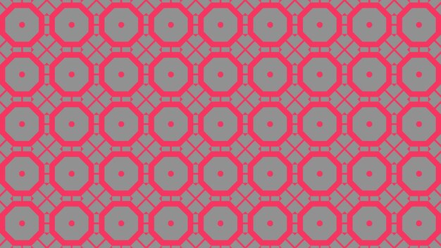Een paarse en roze achtergrond met een patroon van cirkels en het woord " in het midden. "