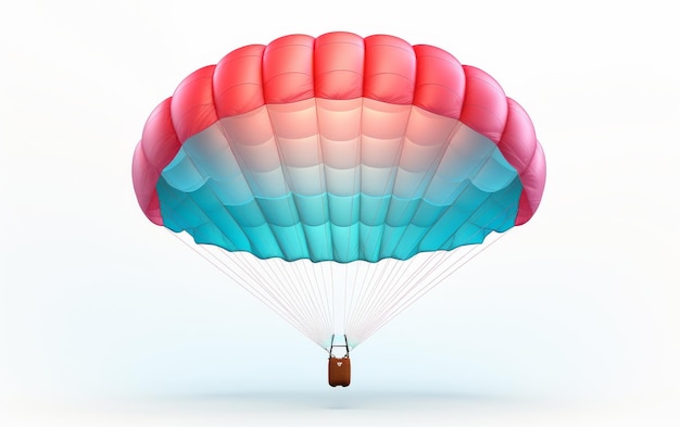 Een parachute die uit de lucht valt.